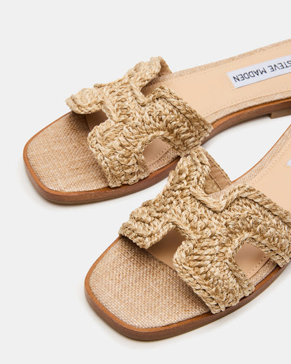 HADYN Crochet Raffia Women's Designer Sandal - Steve Madden