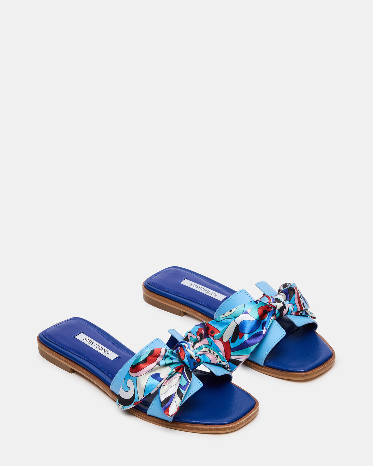 HADYN Blue Scarf Women's Designer Sandal - Steve Madden