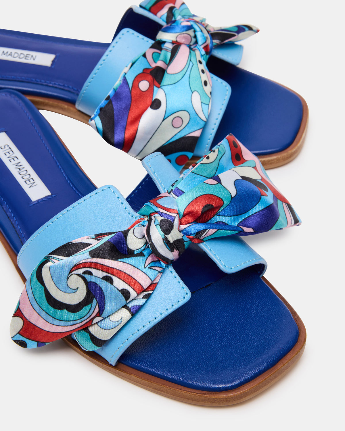 HADYN Blue Scarf Women's Designer Sandal - Steve Madden