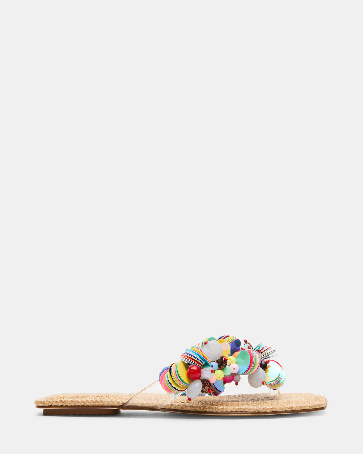 TRELLA Multi Beads Square-Toe Thong Women's Sandal - Steve Madden