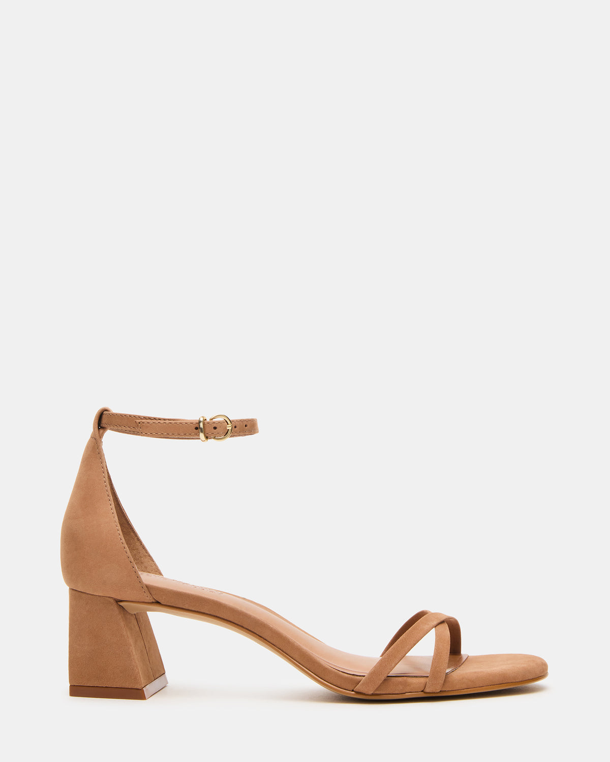 RAE Tan Nubuck Strappy Block Heel Women's Sandal - Steve Madden