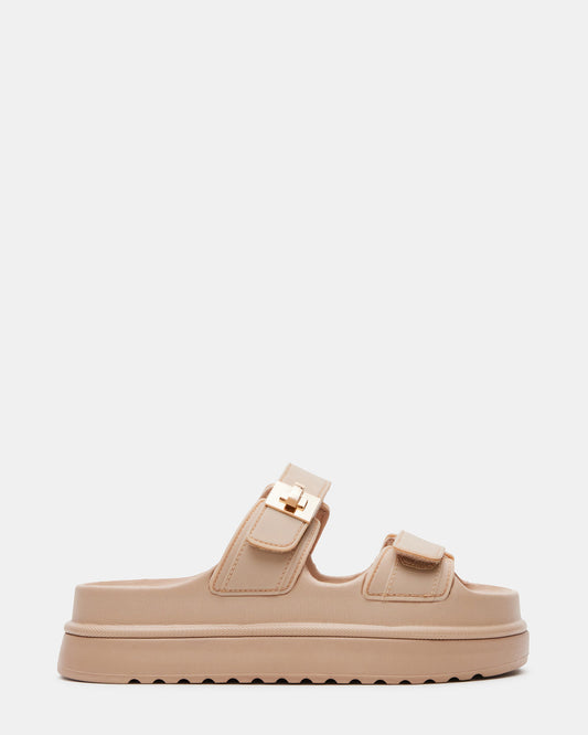 BIGSCHMONA JELLY Natural Women's Platform Slide Sandal - Steve Madden