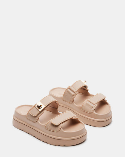 BIGSCHMONA JELLY Natural Women's Platform Slide Sandal - Steve Madden
