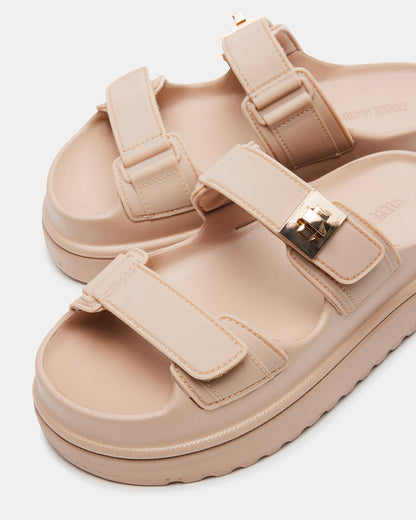 BIGSCHMONA JELLY Natural Women's Platform Slide Sandal - Steve Madden