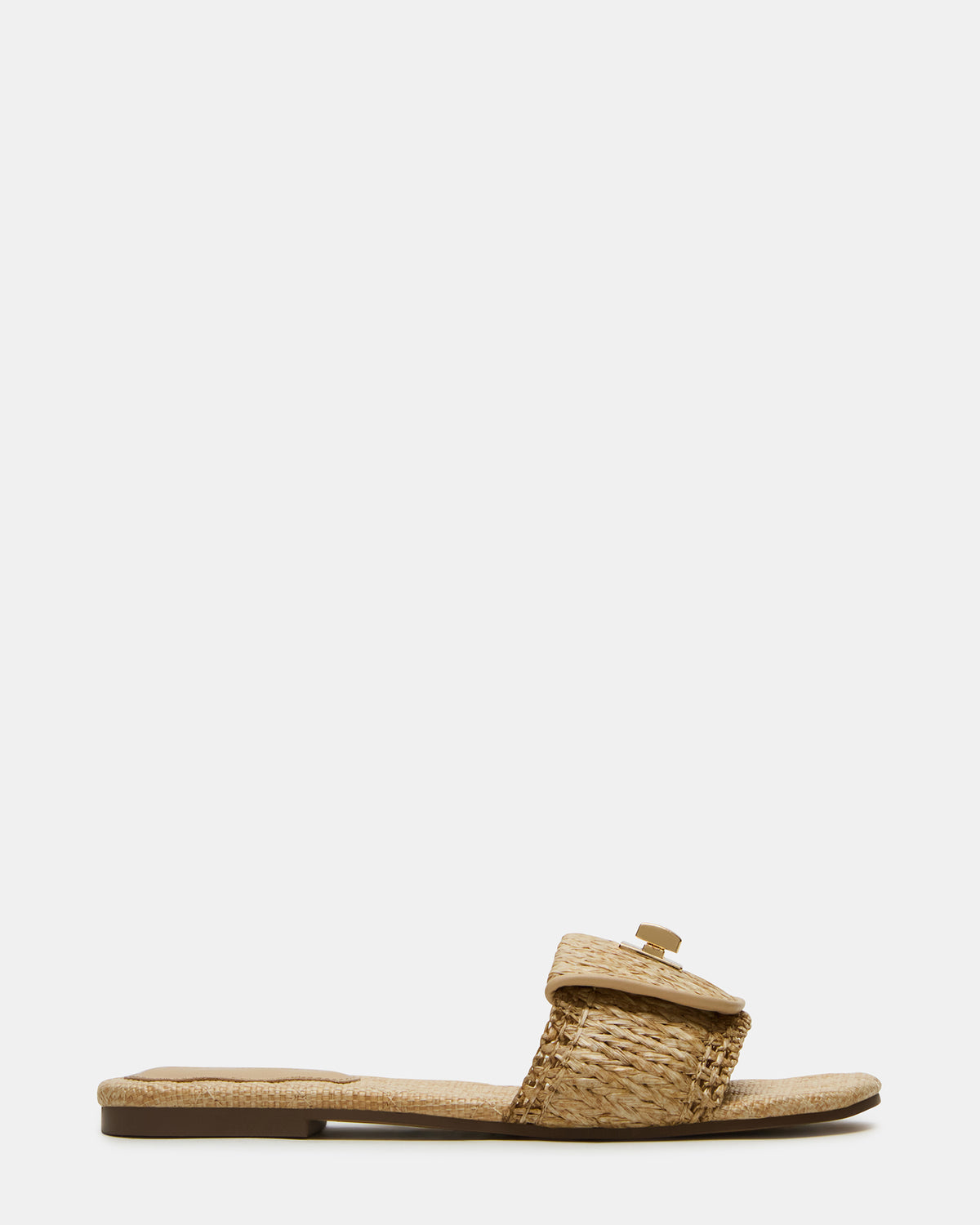 MORELAND Natural Raffia Slide Women's Sandal - Steve Madden