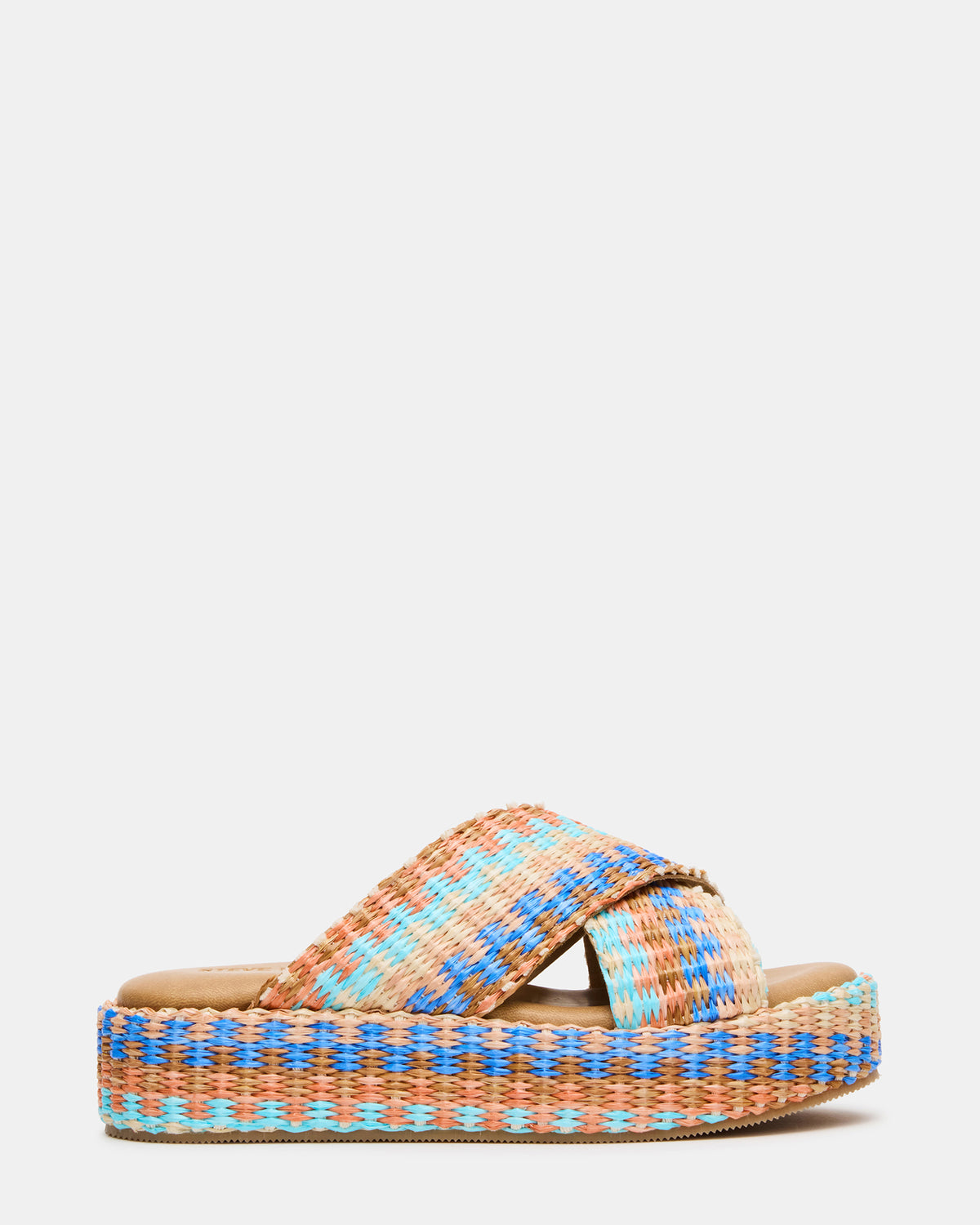 TULUM Raffia Multi Platform Flatform Women's Sandal - Steve Madden