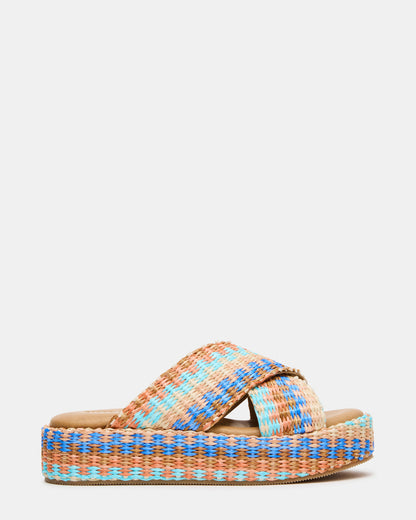 TULUM Raffia Multi Platform Flatform Women's Sandal - Steve Madden