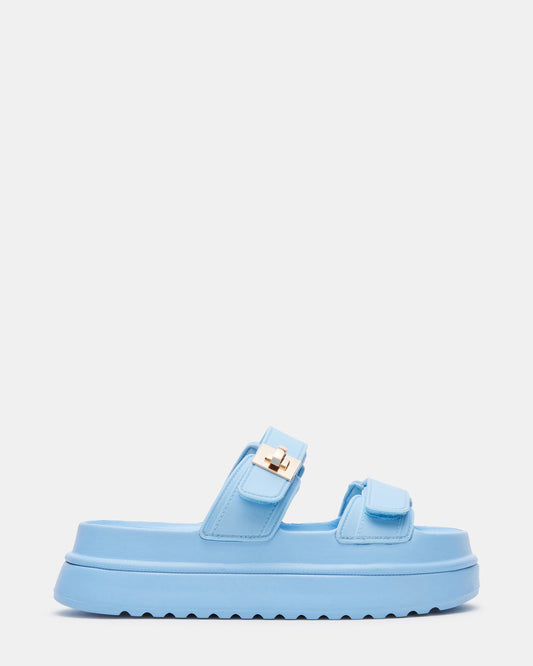 BIGSCHMONA JELLY Light Blue Women's Platform Slide Sandal - Steve Madden