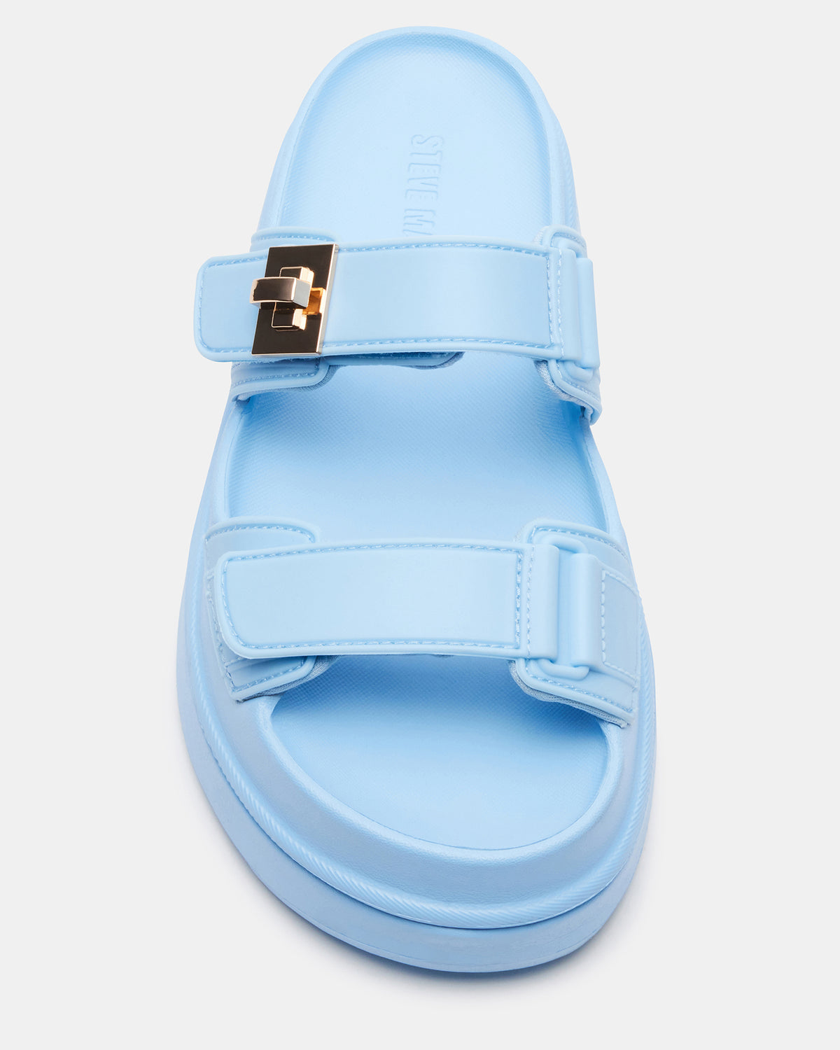 BIGSCHMONA JELLY Light Blue Women's Platform Slide Sandal - Steve Madden