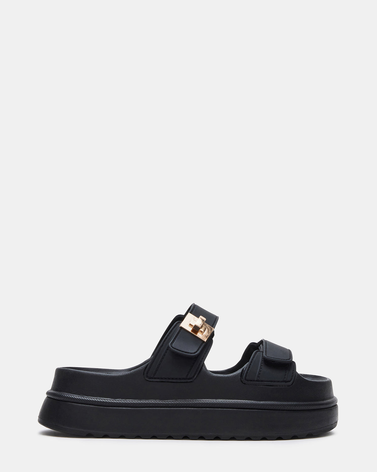 BIGSCHMONA JELLY Black Women's Platform Slide Sandal - Steve Madden