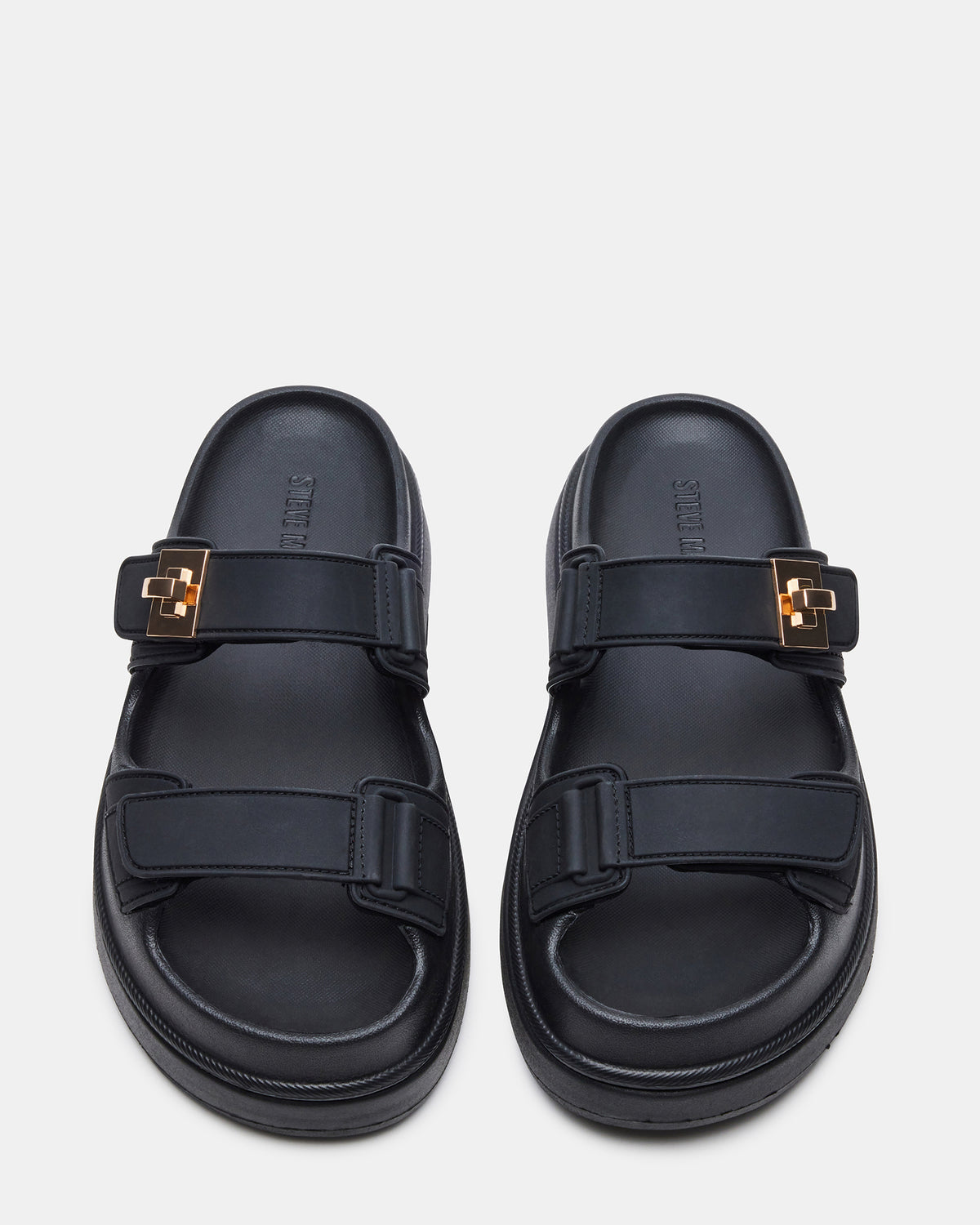 BIGSCHMONA JELLY Black Women's Platform Slide Sandal - Steve Madden