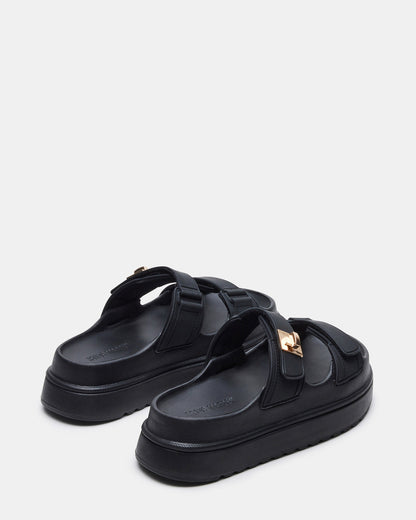 BIGSCHMONA JELLY Black Women's Platform Slide Sandal - Steve Madden