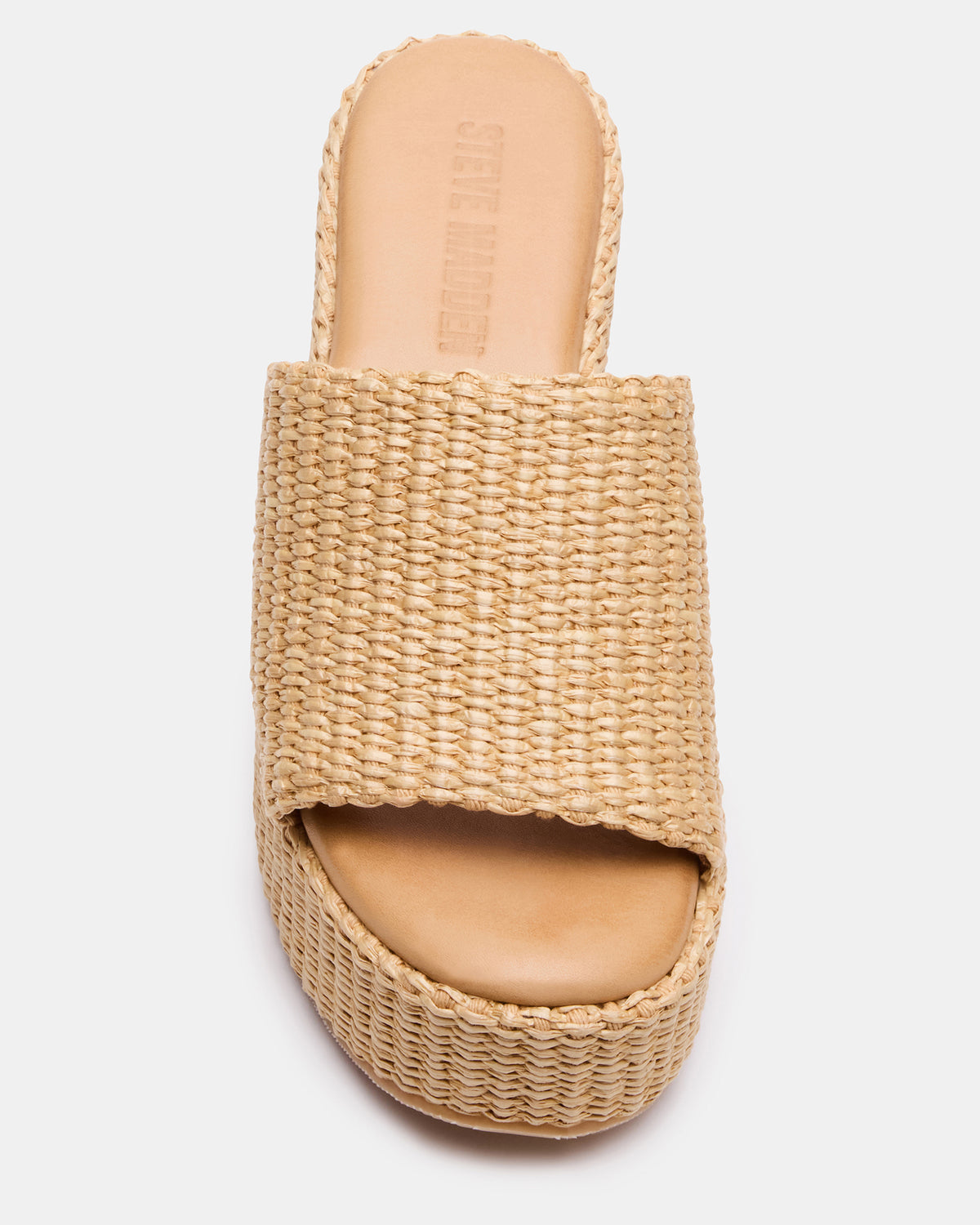 JETTY Raffia Platform Wedge Women's Sandal - Steve Madden
