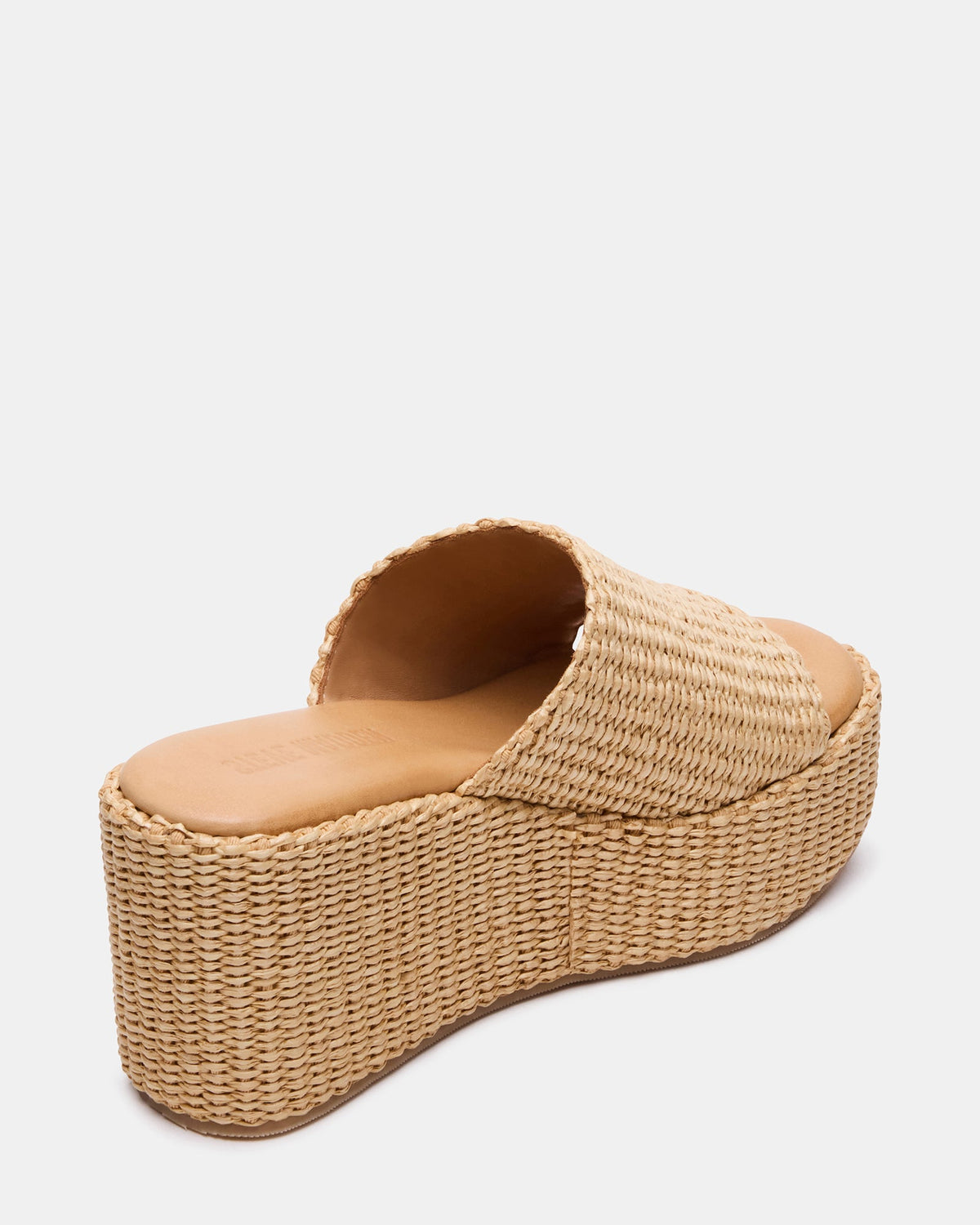 JETTY Raffia Platform Wedge Women's Sandal - Steve Madden