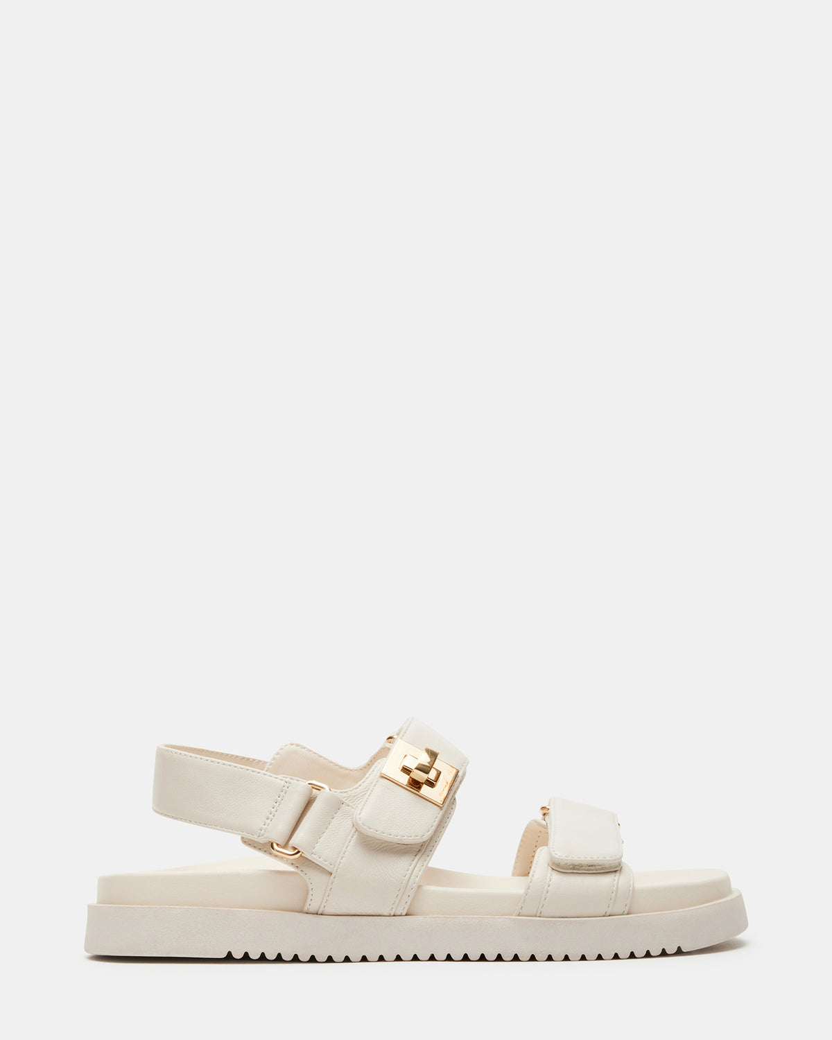 MONA Bone Leather Flatform Women's Sandal - Steve Madden