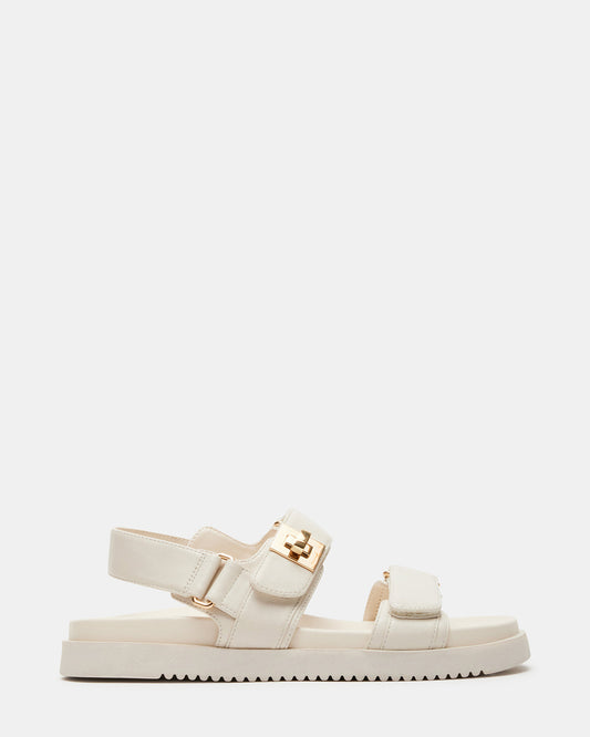 MONA Bone Leather Flatform Women's Sandal - Steve Madden