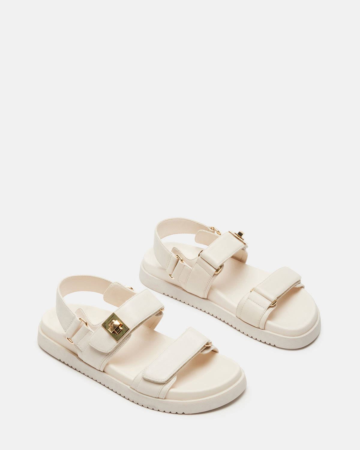 MONA Bone Leather Flatform Women's Sandal - Steve Madden