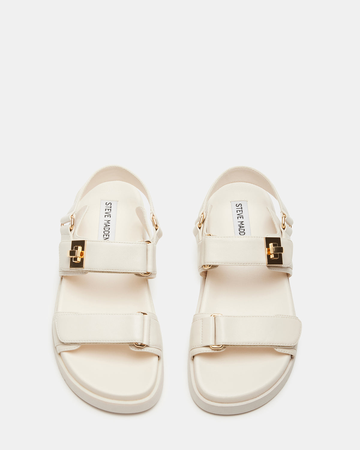 MONA Bone Leather Flatform Women's Sandal - Steve Madden