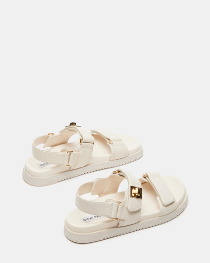 MONA Bone Leather Flatform Women's Sandal - Steve Madden