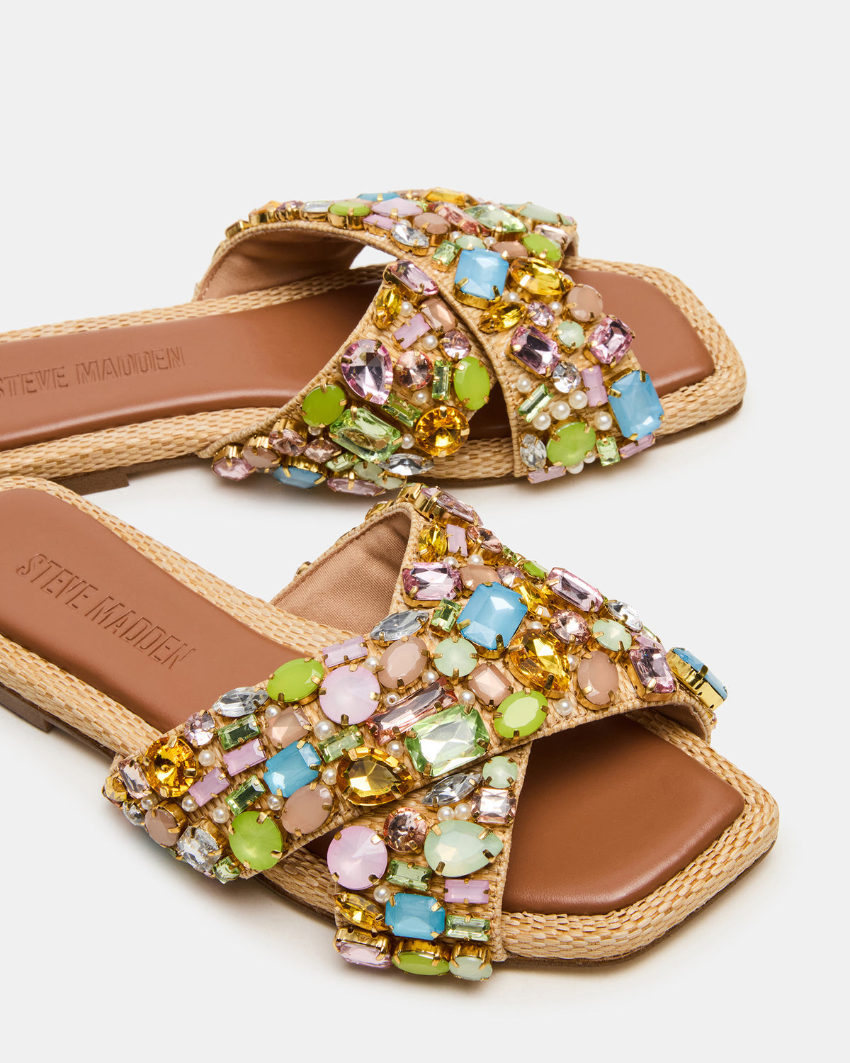 LEVITY Multi Square-Toe Slide Women's Sandal - Steve Madden