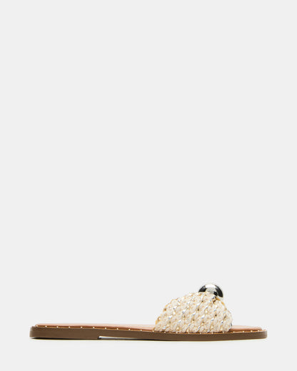 DIPSY Metallic Multi Slide Rounded Toe Women's Sandal - Steve Madden