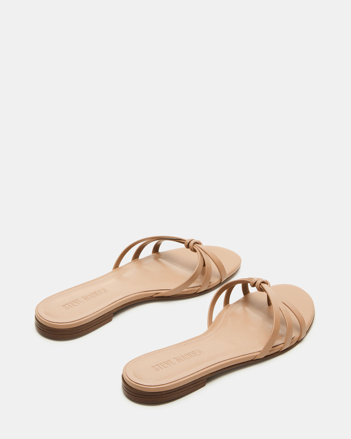 CALISSI Natural Leather Strappy Women's Slide Sandal - Steve Madden