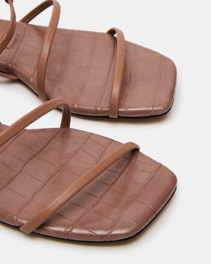TANGO Mocha Square-Toe Strappy Women's Sandal - Steve Madden