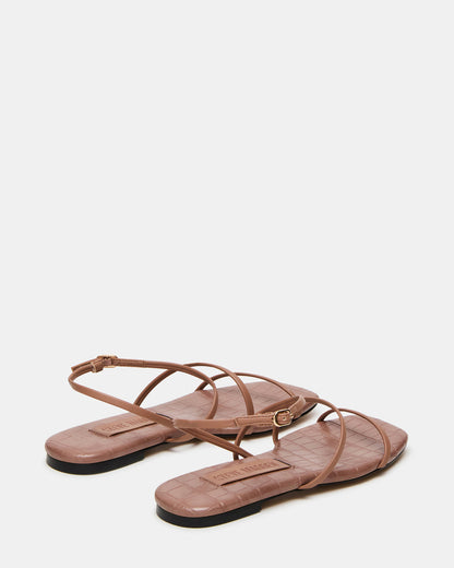 TANGO Mocha Square-Toe Strappy Women's Sandal - Steve Madden