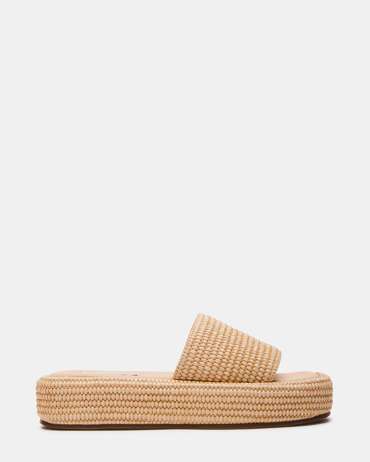 BEACHY Natural Platform Slide Women's Sandal - Steve Madden