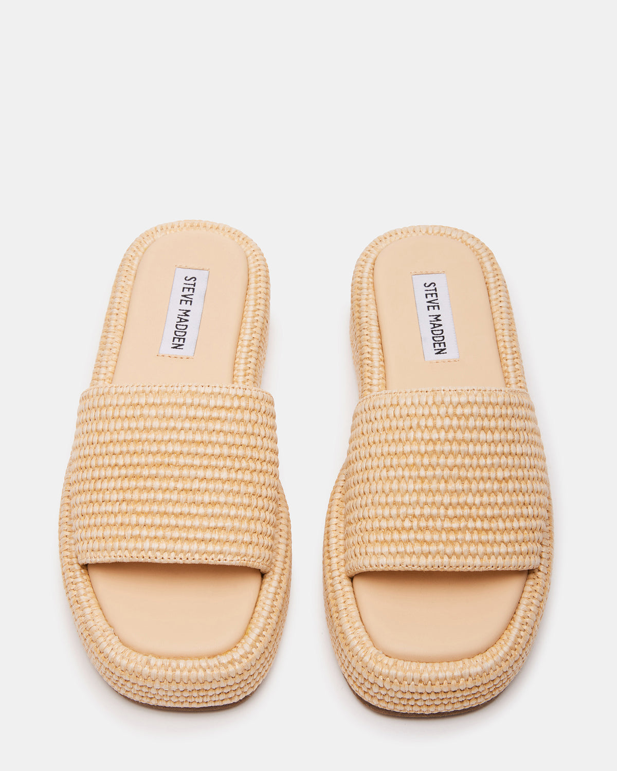 BEACHY Natural Platform Slide Women's Sandal - Steve Madden
