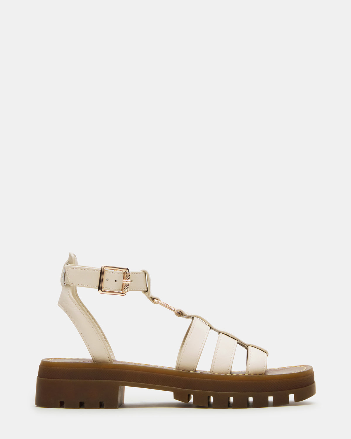 JARELLI Bone Leather Strappy Platform Women's Sandal - Steve Madden