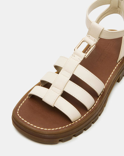 JARELLI Bone Leather Strappy Platform Women's Sandal - Steve Madden