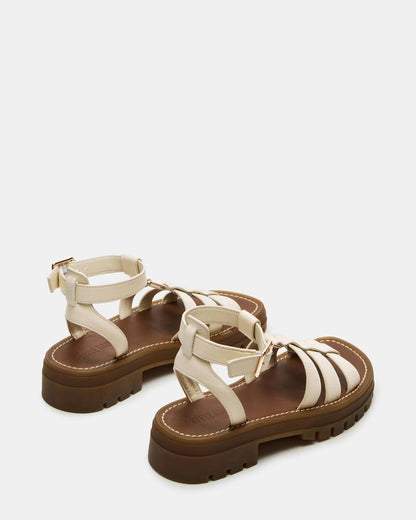 JARELLI Bone Leather Strappy Platform Women's Sandal - Steve Madden