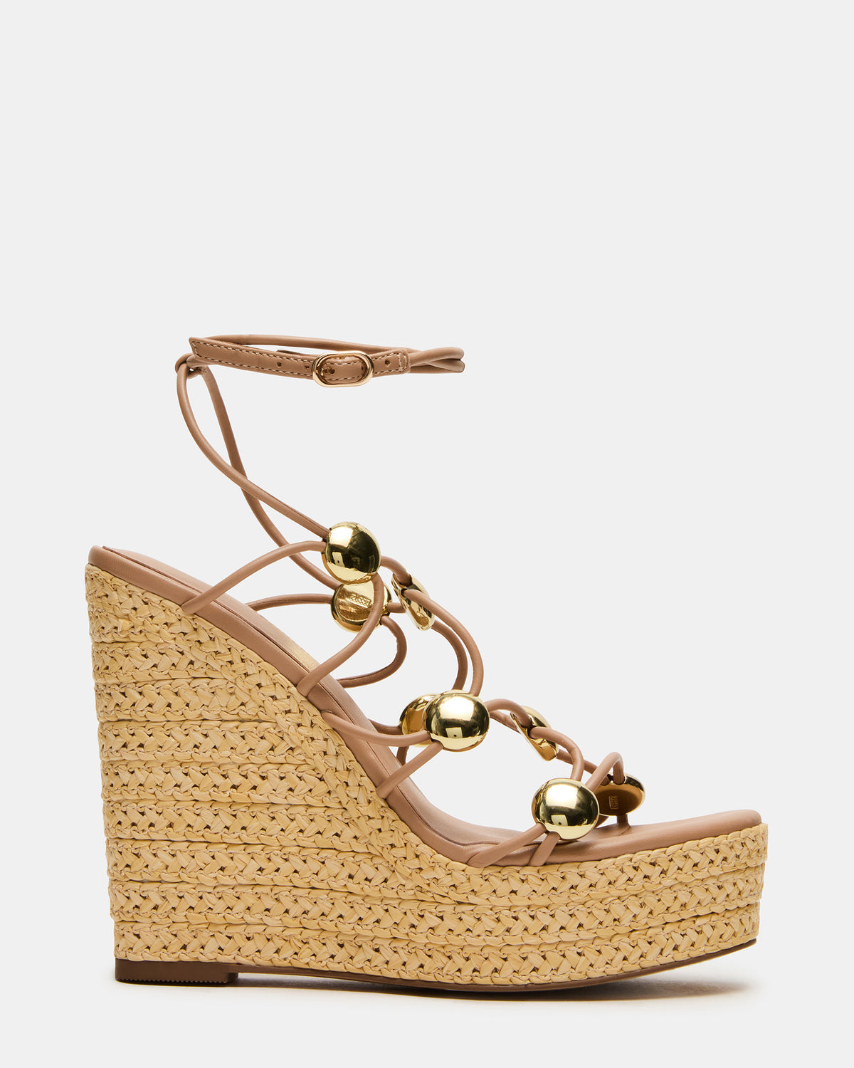 OAKLIE Natural Platform Strappy Wedge Women's Sandal - Steve Madden