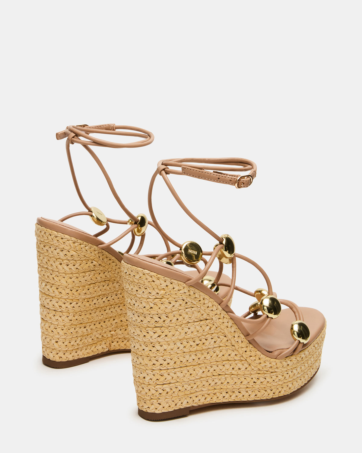 OAKLIE Natural Platform Strappy Wedge Women's Sandal - Steve Madden