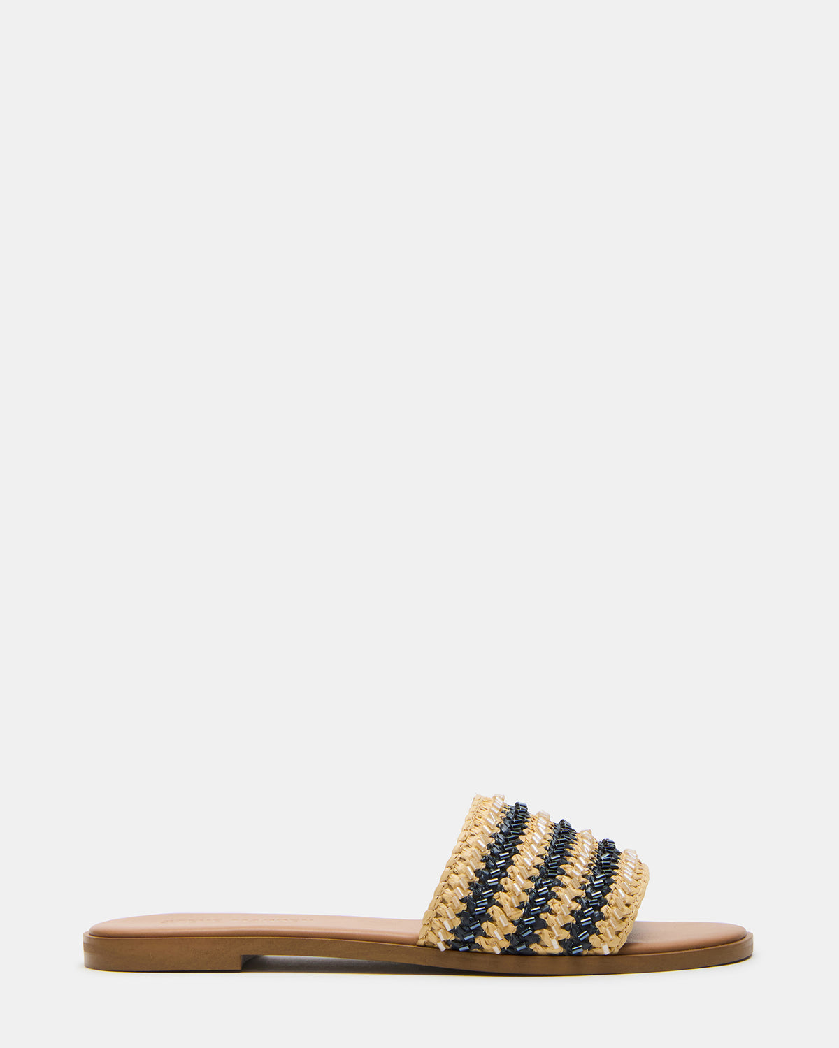 KOOPER Navy Multi Slide Sandal | Women's Sandals - Steve Madden