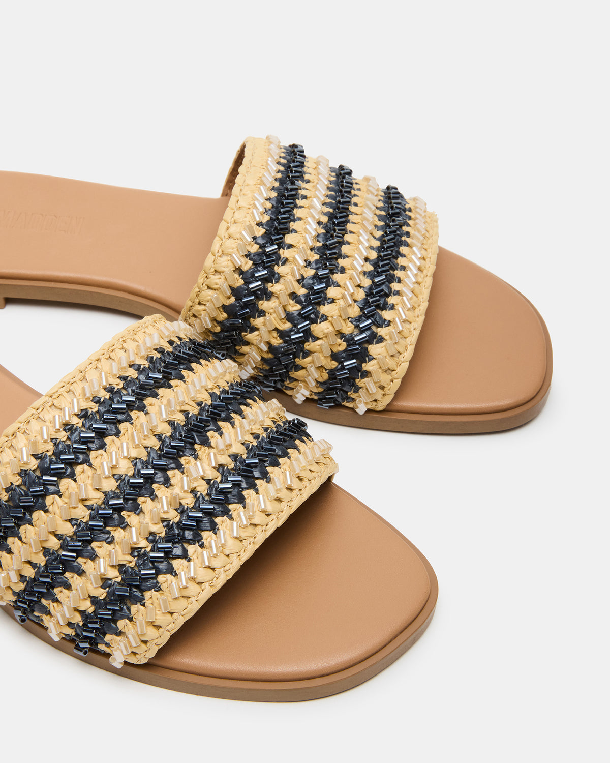 KOOPER Navy Multi Slide Sandal | Women's Sandals - Steve Madden