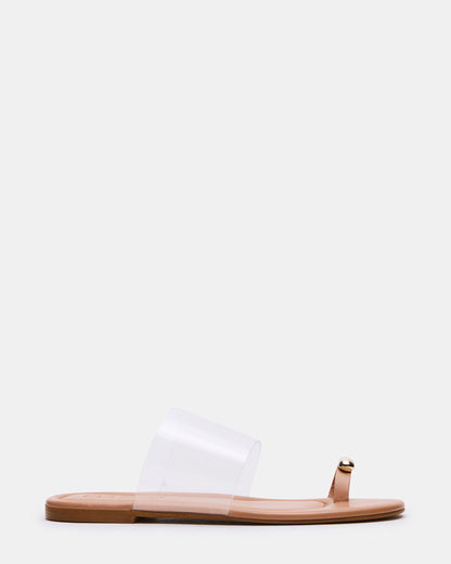 DECADENT Clear Rounded-Toe Slide Women's Sandal - Steve Madden