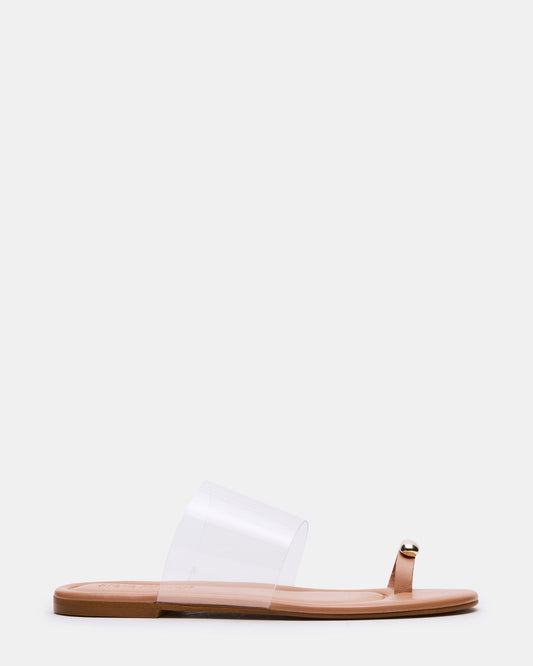 DECADENT Clear Rounded-Toe Slide Women's Sandal - Steve Madden