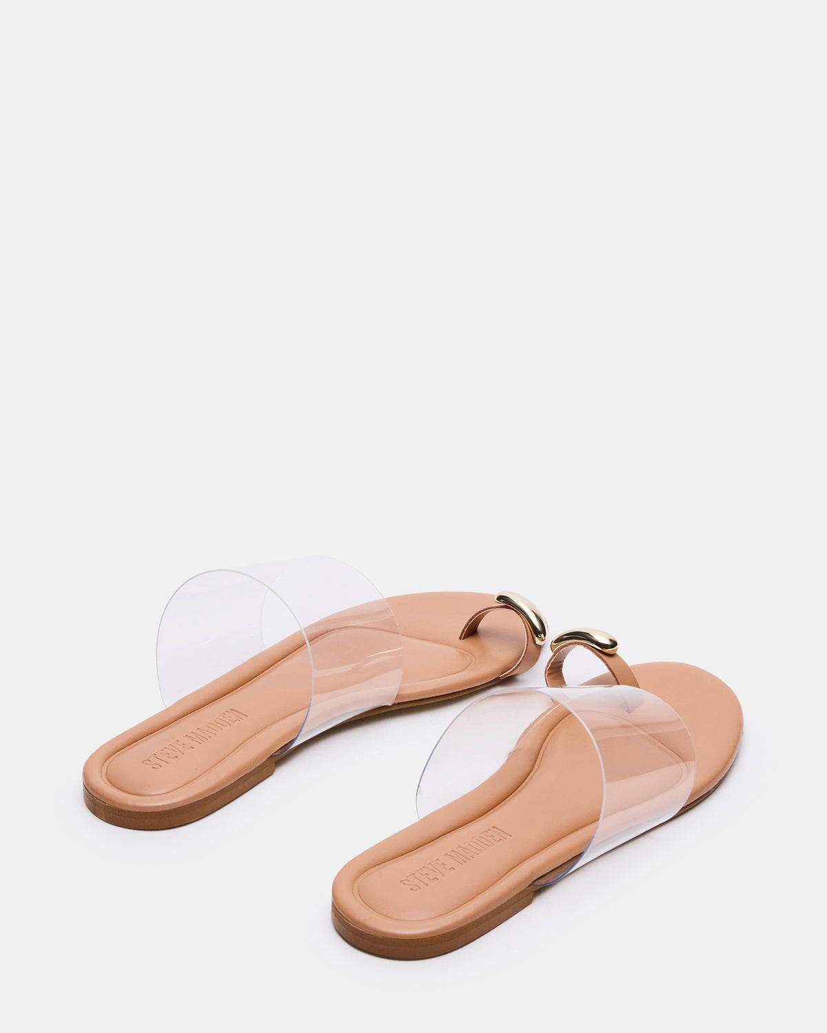 DECADENT Clear Rounded-Toe Slide Women's Sandal - Steve Madden