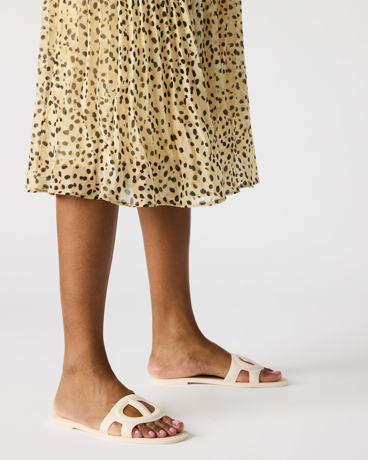 JELLIE Bone Women's Square Toe Slide Sandal - Steve Madden