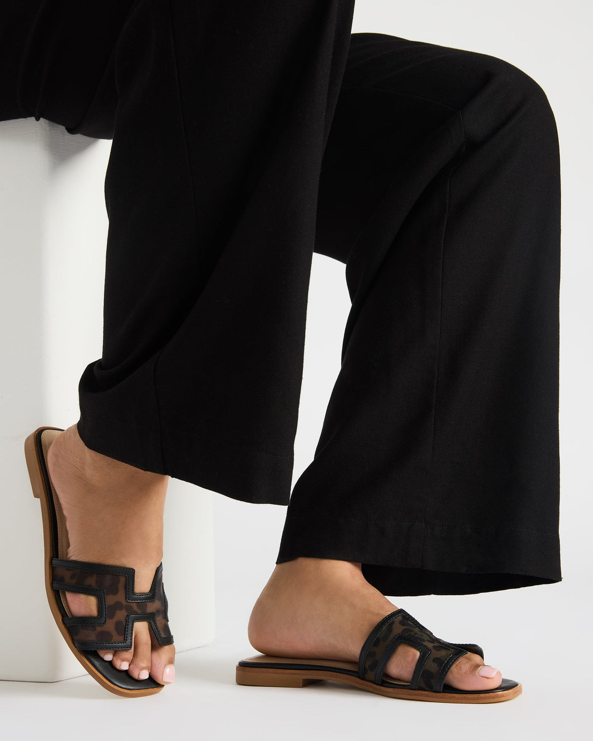 HADYN Mesh Leopard Women's Designer Sandal - Steve Madden