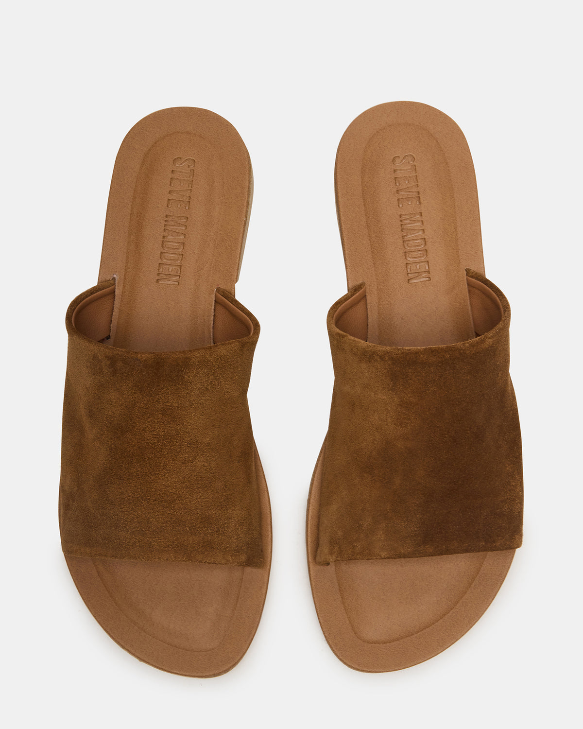 KIPP Chestnut Suede Slide Women's Sandal - Steve Madden