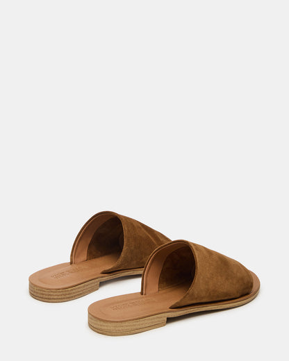 KIPP Chestnut Suede Slide Women's Sandal - Steve Madden