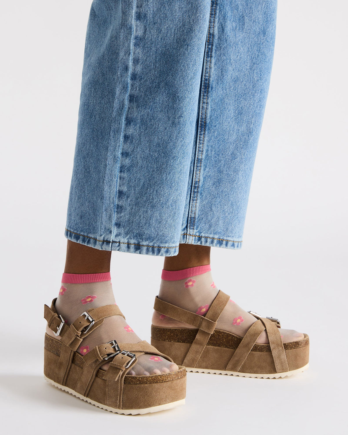 KIWI Taupe Suede Women's Strappy Platform Sandal - Steve Madden