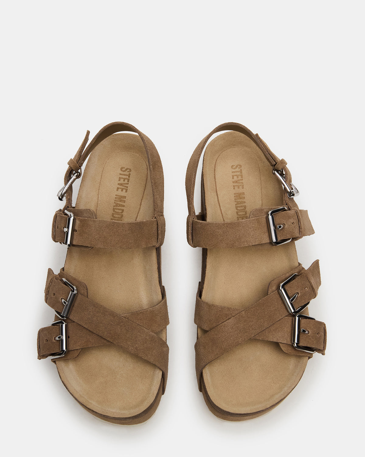KIWI Taupe Suede Women's Strappy Platform Sandal - Steve Madden