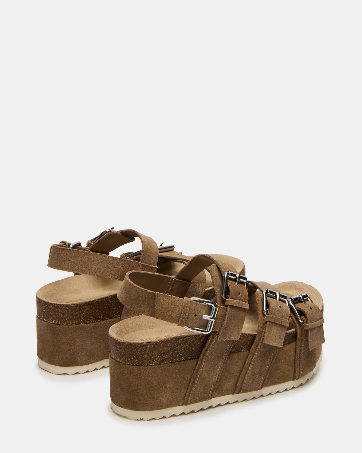KIWI Taupe Suede Women's Strappy Platform Sandal - Steve Madden