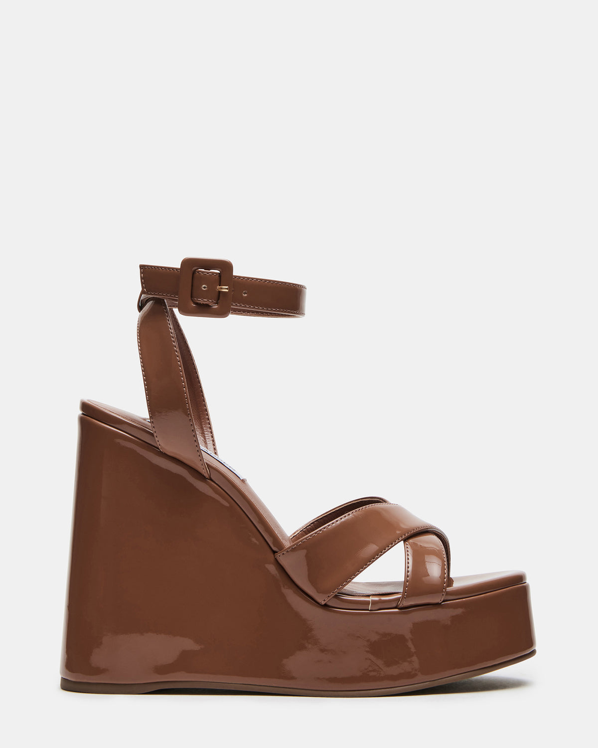 PINNACLE Camel Patent Women's Platform Wedge Sandal - Steve Madden