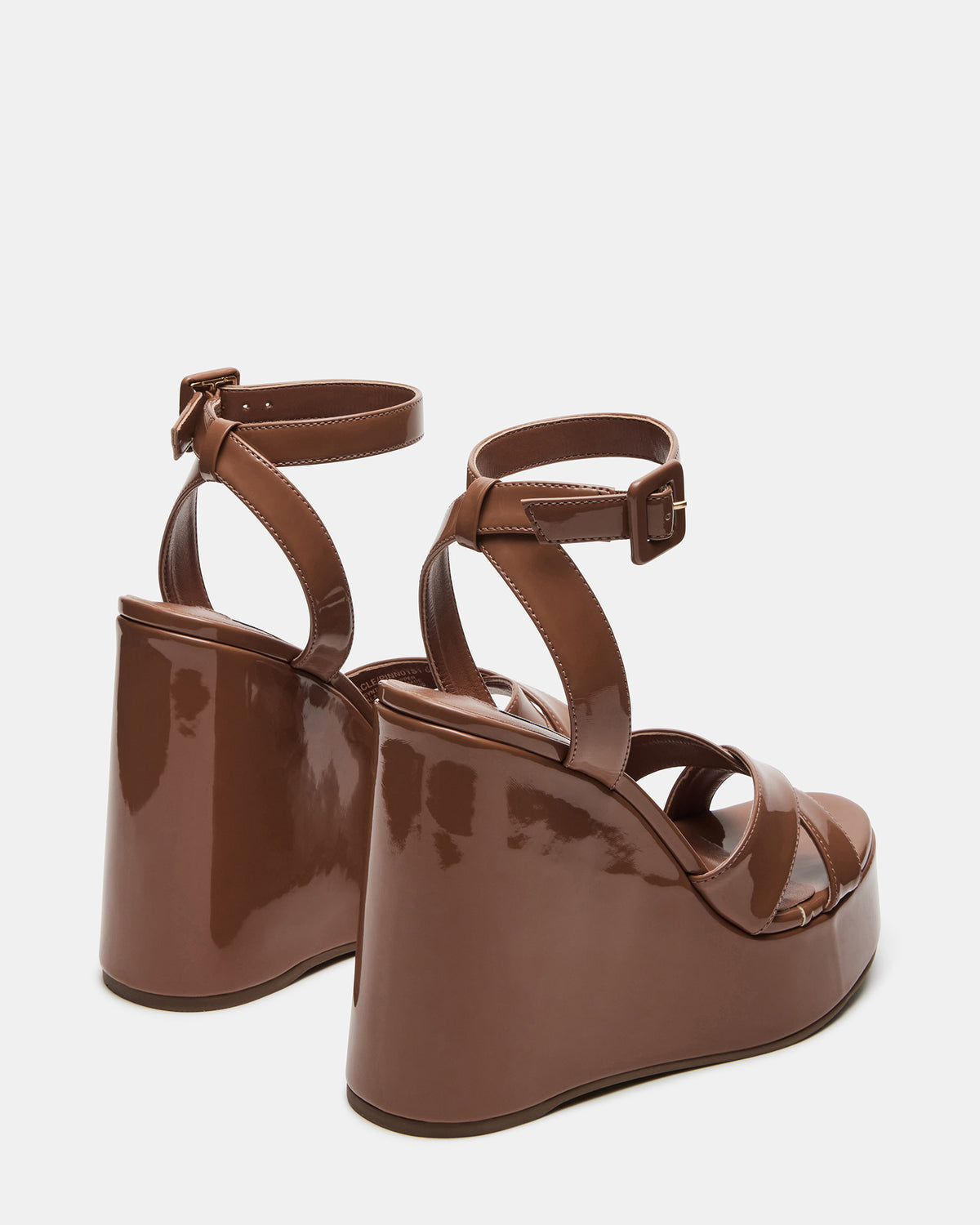 PINNACLE Camel Patent Women's Platform Wedge Sandal - Steve Madden