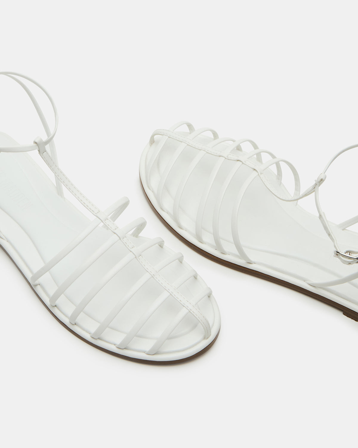 MARIN White Flat Strappy Fisherman Sandal - Steve Madden